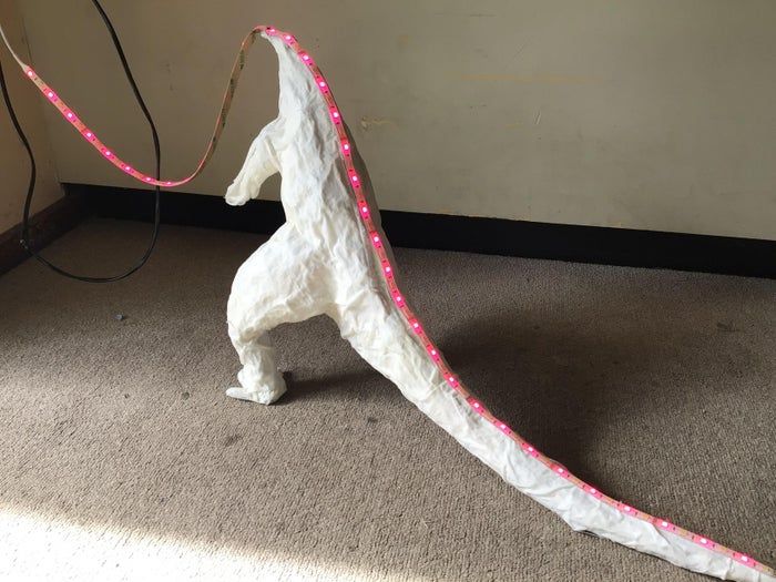 自制发光哥斯拉LED夜灯教程及原子吐息特效制作-第19张图片-趣作屋