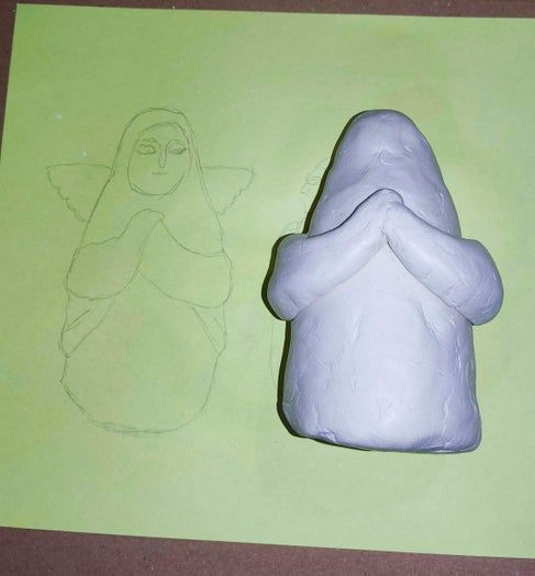 塞尔达传说海利亚女神像烛台手工制作教程-第9张图片-趣作屋