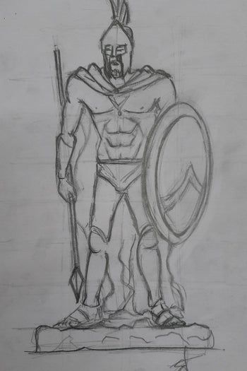 希腊战士陶土雕塑制作全流程指南-第10张图片-趣作屋