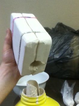 自制蜡模射线枪教程：石膏模具与高温烧制全流程-第22张图片-趣作屋