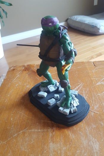 自制多纳泰罗忍者神龟雕塑教程-第17张图片-趣作屋