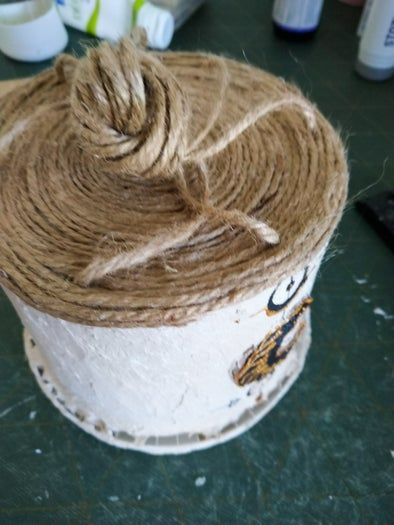 波西米亚风悬挂花盆改造教程-旧塑料花盆变身艺术品-第14张图片-趣作屋