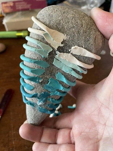 日式篮石装饰手作教程：聚合物粘土制作方法与创意设计-第15张图片-趣作屋