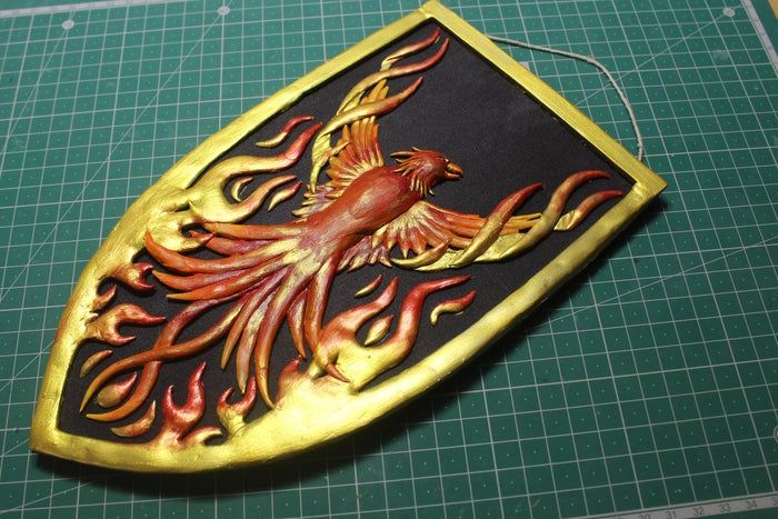 立体凤凰墙雕手工制作教程-低成本家庭DIY装饰品-第3张图片-趣作屋