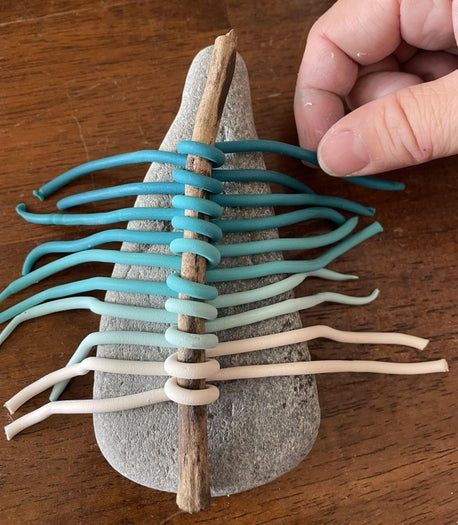 日式篮石装饰手作教程：聚合物粘土制作方法与创意设计-第14张图片-趣作屋