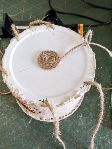 波西米亚风悬挂花盆改造教程-旧塑料花盆变身艺术品-第13张图片-趣作屋