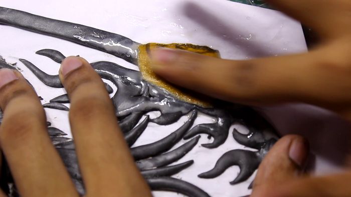 立体凤凰墙雕手工制作教程-低成本家庭DIY装饰品-第25张图片-趣作屋