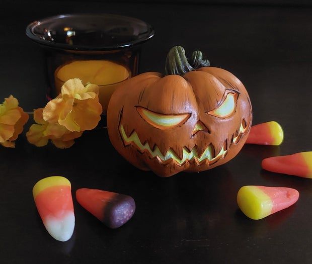 万圣节自制迷你南瓜灯教程-聚合物粘土手作指南-第2张图片-趣作屋