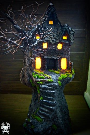 低成本自制纸粘土配方及DIY鬼屋教程-第1张图片-趣作屋