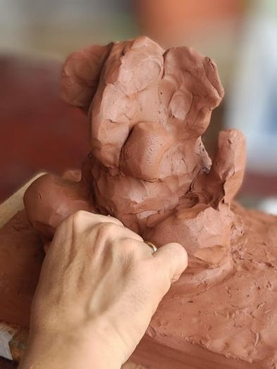 环保黏土自制象头神雕塑教程-第7张图片-趣作屋