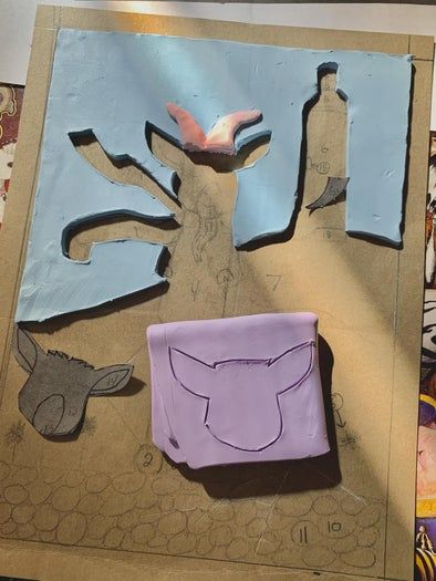 低成本手工粘土笔记本封面制作教程-第10张图片-趣作屋