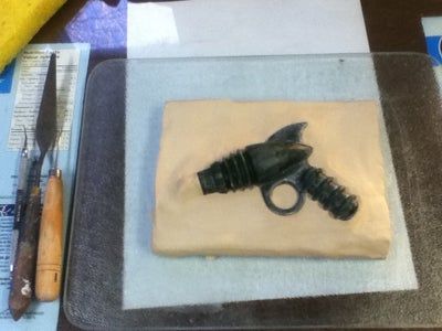 自制蜡模射线枪教程：石膏模具与高温烧制全流程-第9张图片-趣作屋