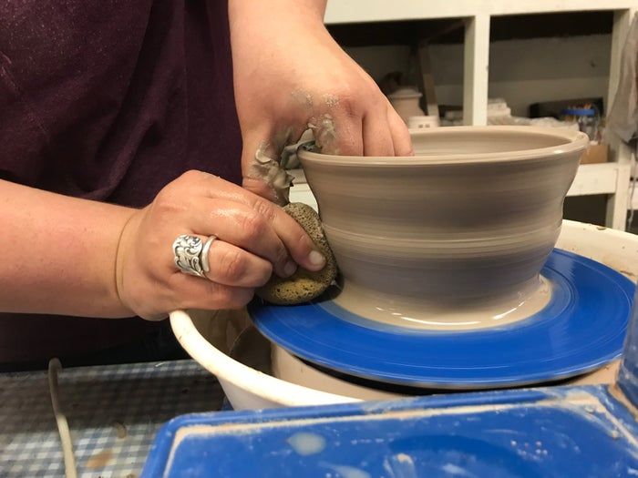 电动陶轮制作小型陶碗全流程教程-第28张图片-趣作屋