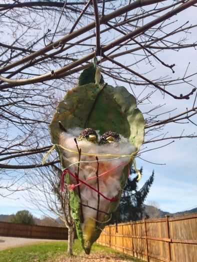 创意缝叶莺鸟巢手工制作教程-第32张图片-趣作屋