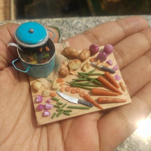 手作迷你炖菜板教程:聚合物粘土蔬菜制作全攻略-第1张图片-趣作屋 手作迷你炖菜板教程:聚合物粘土蔬菜制作全攻略-第1张图片-趣作屋