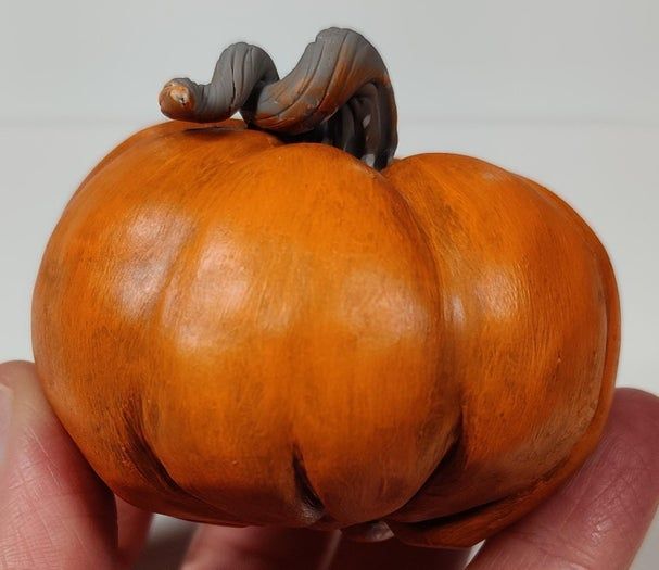 万圣节自制迷你南瓜灯教程-聚合物粘土手作指南-第20张图片-趣作屋