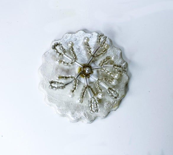 自制剪贴装饰聚合物粘土花环教程-第9张图片-趣作屋