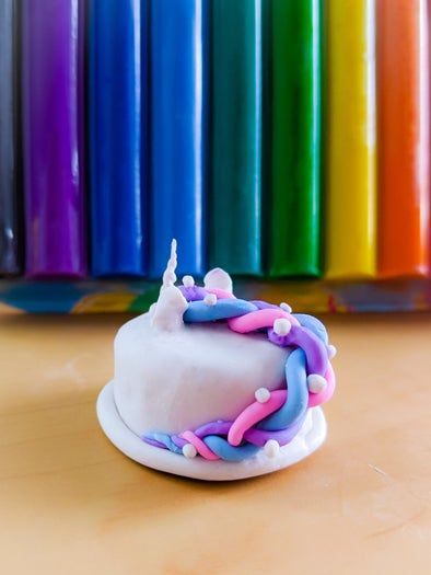 彩虹黏土蛋糕DIY教程-手工制作迷你创意摆件-第21张图片-趣作屋 彩虹黏土蛋糕DIY教程-手工制作迷你创意摆件-第21张图片-趣作屋