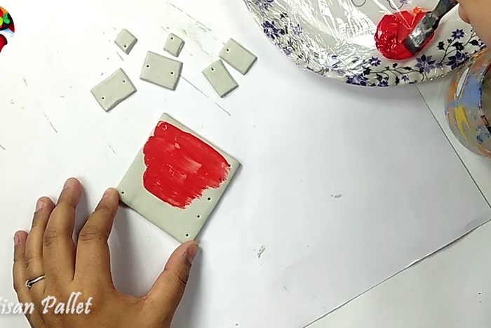 DIY聚合物粘土首饰制作教程——简单易学的手工项链与耳饰套装-第9张图片-趣作屋 DIY聚合物粘土首饰制作教程——简单易学的手工项链与耳饰套装-第9张图片-趣作屋