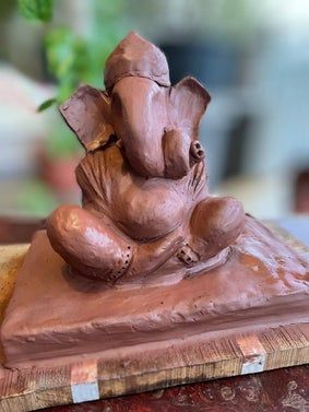 环保黏土自制象头神雕塑教程-第11张图片-趣作屋