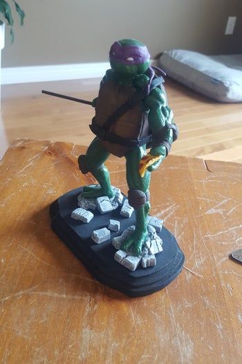 自制多纳泰罗忍者神龟雕塑教程-第15张图片-趣作屋