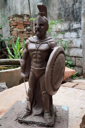 希腊战士陶土雕塑制作全流程指南-第38张图片-趣作屋