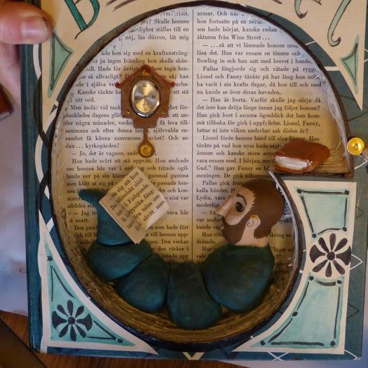 旧书改造书虫微缩场景装饰阅读角制作教程-第39张图片-趣作屋