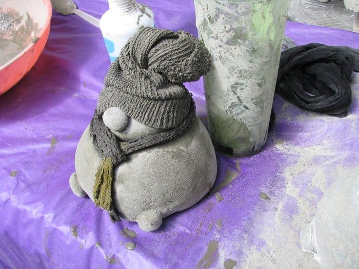 低成本水泥地精DIY教程-庭院装饰手作指南-第24张图片-趣作屋