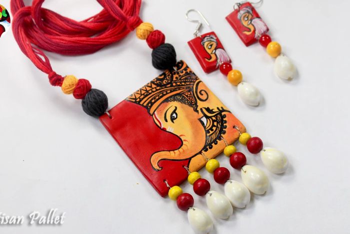 DIY聚合物粘土首饰制作教程——简单易学的手工项链与耳饰套装-第26张图片-趣作屋 DIY聚合物粘土首饰制作教程——简单易学的手工项链与耳饰套装-第26张图片-趣作屋