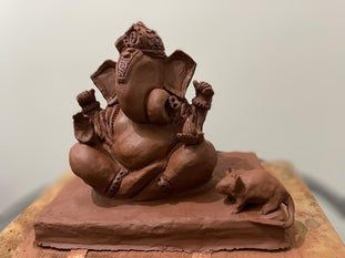 环保黏土自制象头神雕塑教程-第15张图片-趣作屋