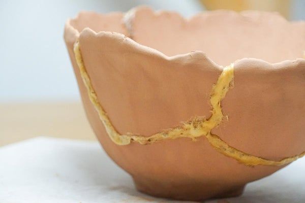 风干黏土手工碗制作与金缮修复全攻略-第21张图片-趣作屋