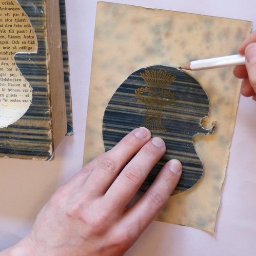 旧书改造书虫微缩场景装饰阅读角制作教程-第23张图片-趣作屋