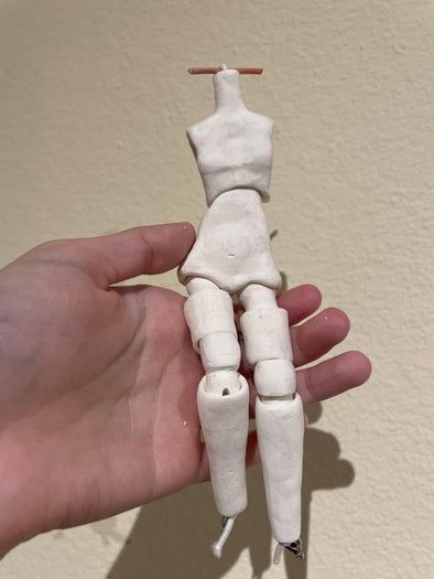 自制球形关节可动人偶教程:风干粘土与弹力绳的创意制作-第2张图片-趣作屋 自制球形关节可动人偶教程:风干粘土与弹力绳的创意制作-第2张图片-趣作屋