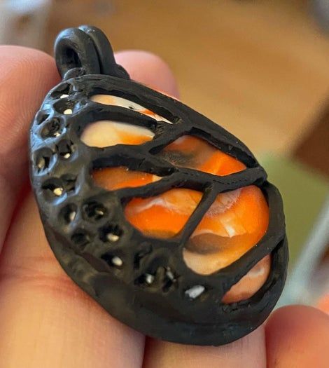 帝王蝶启发：自制人造玛瑙项链教程-第30张图片-趣作屋