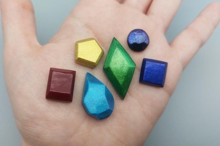 自制水晶宝石教程：风干粘土打造独特饰品-第1张图片-趣作屋