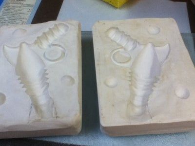 自制蜡模射线枪教程：石膏模具与高温烧制全流程-第15张图片-趣作屋