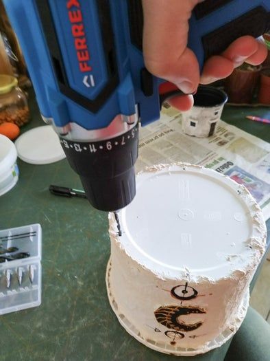 波西米亚风悬挂花盆改造教程-旧塑料花盆变身艺术品-第11张图片-趣作屋