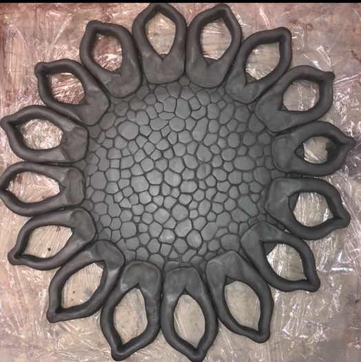 陶瓷向日葵制作教程：低温陶土雕刻与釉料上色全流程-第3张图片-趣作屋