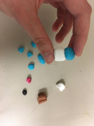 儿童手工：杰尼龟黏土挂件制作教程-第7张图片-趣作屋