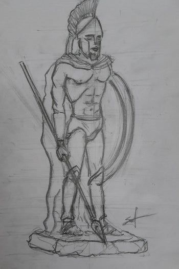 希腊战士陶土雕塑制作全流程指南-第9张图片-趣作屋