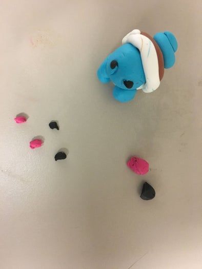 儿童手工：杰尼龟黏土挂件制作教程-第15张图片-趣作屋