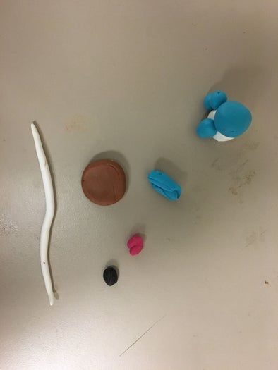 儿童手工：杰尼龟黏土挂件制作教程-第9张图片-趣作屋