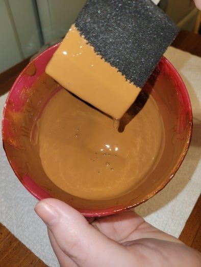 一元店塑料碗变身复古橙色吊灯DIY教程-第3张图片-趣作屋