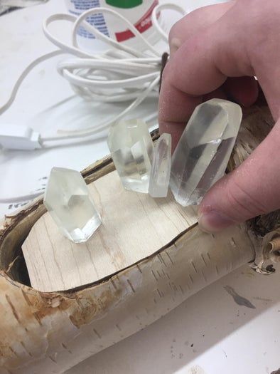 手工打造发光水晶苔藓木灯全教程-第38张图片-趣作屋