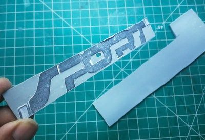 在家DIY汽车运动标志3D贴纸徽章教程-第15张图片-趣作屋