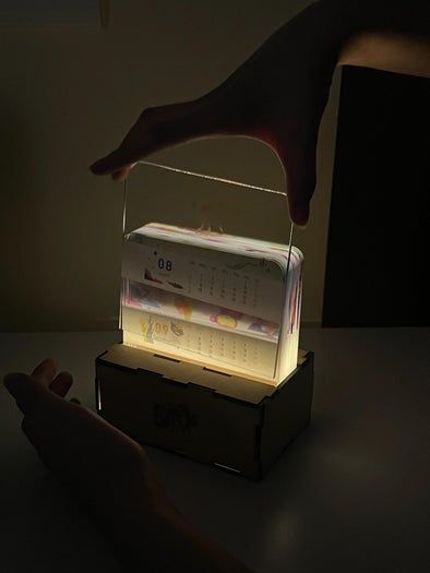 手工制作海洋保护主题亚克力日历灯教程-第3张图片-趣作屋