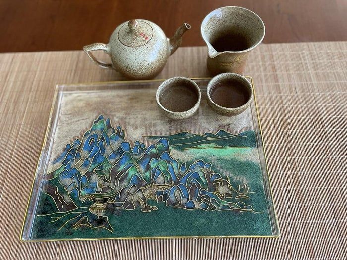 零成本复刻传统掐丝珐琅工艺，DIY专属艺术茶盘-第21张图片-趣作屋
