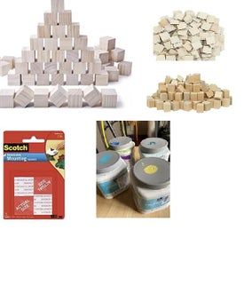 低成本DIY彩色木块墙面装饰教程-第6张图片-趣作屋