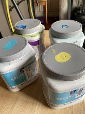 低成本DIY彩色木块墙面装饰教程-第5张图片-趣作屋