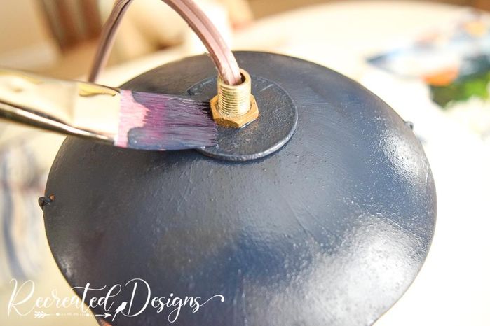 旧吊灯改造DIY：用麻绳和喷漆打造复古新灯具-第3张图片-趣作屋